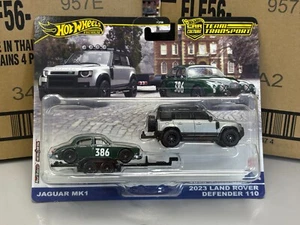 Hot Wheels 2025 Team Transport Mix 1 # Jaguar Mk1 # Land Rover Defender 110 - Imagen 1 de 4
