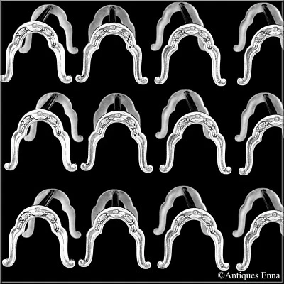 Juego de 12 restos de cuchillos Campenhout francés de plata de ley, Imperio Foto 1 de 4
