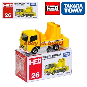 Tomy Tomica #26 Isuzu ELF Sign Car 1:64 Model Metal Diecast Car Toys New - Picture 1 of 7