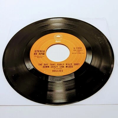 The Hollies - The Day That Curly Billy Shot Down Crazy Sam McGee (7", Single, St - Image 1 of 4
