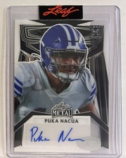 PUKA NACUA 2023 LEAF METAL Rookie Auto 1/1 ONE OF ONE HOT!! MUST SEE!!
