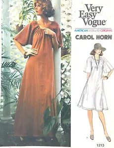 1970's VOGUE Misses' Dress Carol Horn Pattern 1213 Size 14 UNCUT - Picture 1 of 2