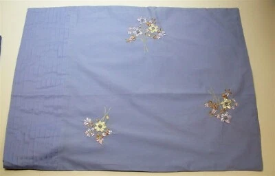 Laura Ashley Abbeville Bed Skirt & Embellished Pillow Sham ~ Blue ~ Twin **NEW** - Image 1 of 2