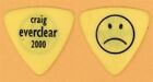 Everclear Craig Montoya Sad Face Vintage Guitar Pick - 2001 US Tour