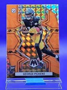 George Pickens 2022 Panini Mosaic Reactive Orange NFL Debut RC SP 🔥 Steelers - Picture 1 of 2