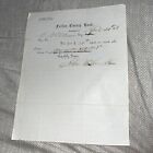 Antique 1858 Signed Correspondence: Fulton County Bank Gloversville NY New York