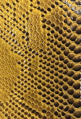 Gold-brown Faux Viper Snake Skin Vinyl-faux Leather-3D Scales-sold By The Yard. - Image 1 of 2