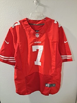 Camiseta deportiva Nike San Francisco 49ers Colin Kaepernick 7 roja cosida estilo élite 48 Foto 1 de 4