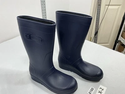 Botas de lluvia hasta la rodilla de goma para jóvenes 6 azules  Foto 1 de 4