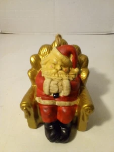 Adorno de Navidad vintage de Papá Noel dormido de cerámica sentado vacaciones - Imagen 1 de 15