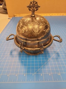 James W Tufts Boston Silver Plate Butter Dish Antique Quadruple Plate 9803 - Picture 1 of 8