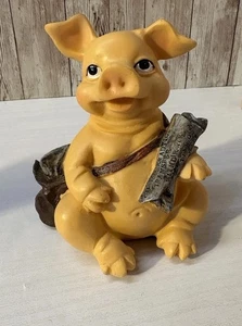 Seltener Schwein Zeitungsträger Bank Paperboy 5" mit Stecker Rarität kostenloser Versand - Bild 1 von 7