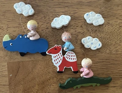 Vintage Hand-Painted Mobile by “Irmi” – No. 809 Zoo – Original Box. Mid century  - Image 1 of 4