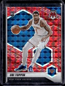 2020-21 Panini Mosaic #220 Obi Toppin Mosaic Reactive Red - Picture 1 of 2