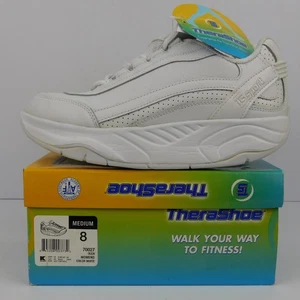 TheraShoe DONNA TAGLIA 8M TS sneaker sportive in pelle bianca WALKING FITNESS - nuove con scatola - Foto 1 di 20