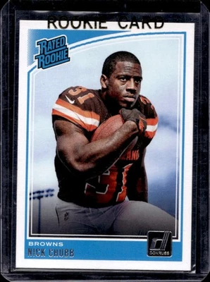 2018 Donruss Nick Chubb Rookie RC #308 Browns - Image 1 of 2