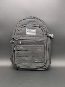 U.S. Army YANKEE Tactical Laptop Backpack, Large, Black, With U.S. Flag Patch - Picture 1 of 4
