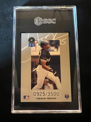 1993 Leaf Signature FRANK THOMAS AUTO SGC 9.5 10 - Image 1 of 2