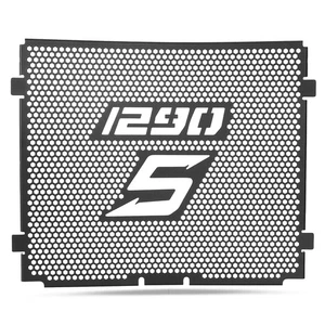 Black Radiator Guard Cover Protector NEW FOR 1290 Super Adventure S 2017-2020 - Picture 1 of 8
