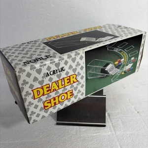 6 Deck Acrylic Blackjack Dealing Shoe Casino Game Professional Dealer  - Picture 1 of 4