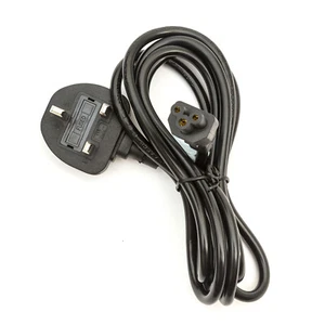 UK Mains Power Lead C5 Clover Leaf Fits Toshiba Satellite Pro Laptop Charger - Picture 1 of 1