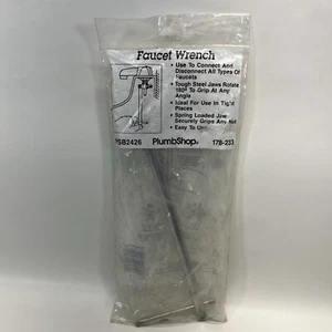 Plumb Shop PSB2426 Faucet Wrench in Packaging 178-233 Plumbing Rotate 180 Degree - Picture 1 of 7