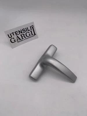 MANIGLIA CREMONESE UNIVERSALE APERTURA VASISTAS INTERNA FINESTRE PORTE - ARGENTO - Immagine 1 di 4