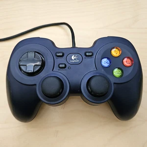 Logitech F310 Gamepad USB Wired Controller for PC; Blue/Black - Tested & Working - Afbeelding 1 van 7