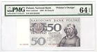 POLAND National Bank 50 ZLOTYCH  1964  L :1626a  UNC  **PRINTER'S DESIGN**