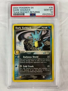 PSA 10 Edelstein neuwertig Dark Golduck 2004 EX Team Rocket kehrt zurück #35 - Bild 1 von 1