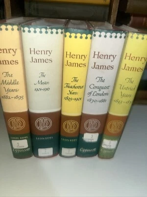 Henry James By Leon Edel Five Volume Set HC + DJ 1953-1972 1st Edition on 4 of 5 Foto 1 de 4