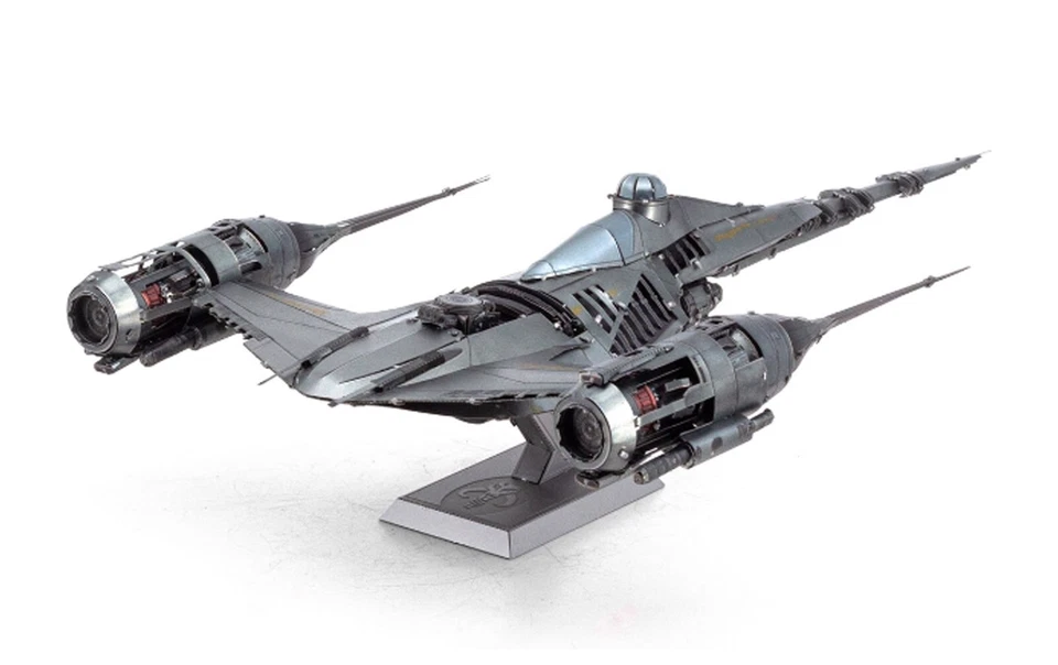 FASCINATIONS Metal Earth Star Wars Mandalorian's N-1 Starfighter Premium 3D Model Kit ICX244