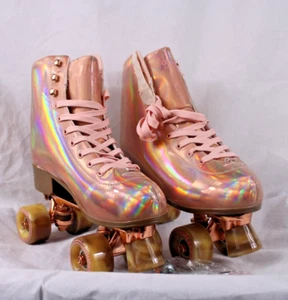 GOUPSKY Womens Roller Skates Retro High Top Quad Skate Shoes  Size 9 - Picture 1 of 6