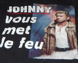 JOHNNY HALLYDAY TEE SHIRT CONCERT ANNULE DU STADE DE FRANCE 4 SEPTEMBRE 98 RARE - Picture 1 of 4