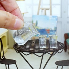 1:6 1:12 Dollhouse Miniature Mini Lemonade Cup Pot Set Resin Kids Toys Kitchen