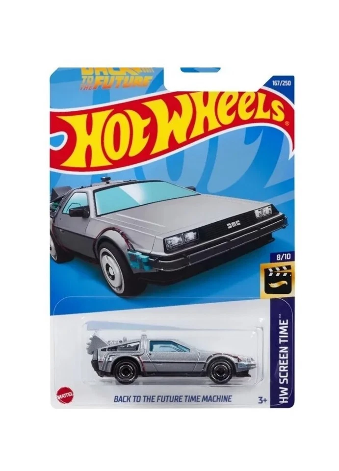 BACK TO THE FUTURE HOT WHEELS DMC DELOREAN TIME MACHINE SCALA 1:64 AUTO MODEL. - Immagine 1 di 1