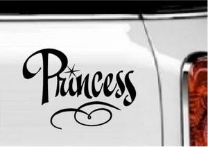 Princess with Scroll Vinyl Decal Home Décor 6" x 8" - Picture 1 of 1