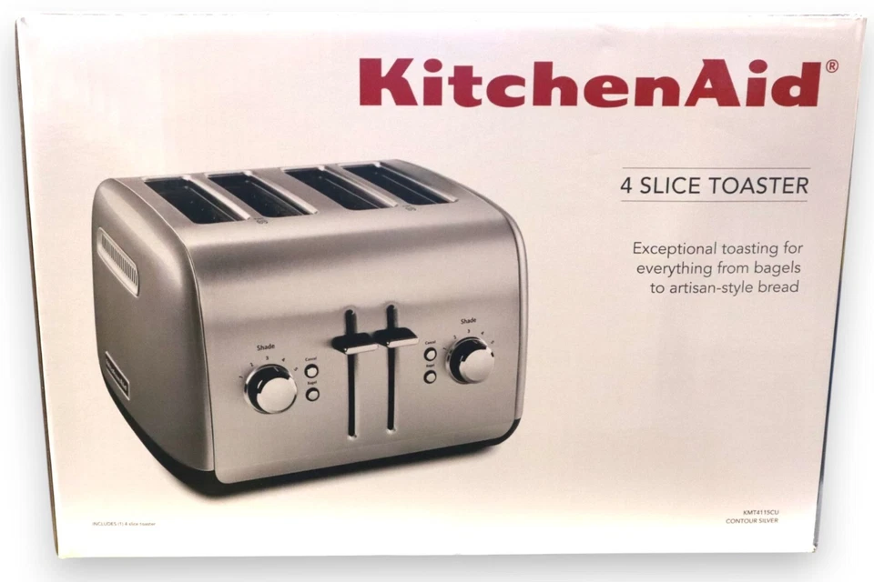KitchenAid 4-Slice Toaster with Manual High-Lift Lever - KMT4115 NEW - Image 1 of 2