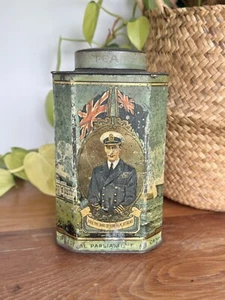 Bushells Tea Tin Canister 1927 Parliament House Opening Duke & Duchess Of York - Picture 1 of 6