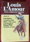 Louis Lamour 5 Novels By Louis Lamour 1981 Hardcover  Hcdj  Very Nice