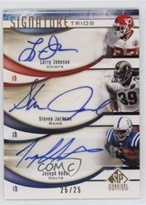 2009 SP Signature Edition Trios /25 Larry Johnson Steven Jackson #T-JJA Auto