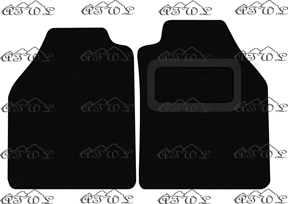 FORD TRANSIT CONNECT VAN FRONT 2002-2014 FULLY TAILORED BLACK CARPET FLOOR MATS - Image 1 of 4