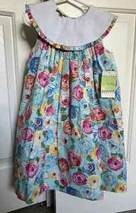 Le’Ze Me Dress Floral Layered Collared Size 4 NWT girls - Picture 1 of 9