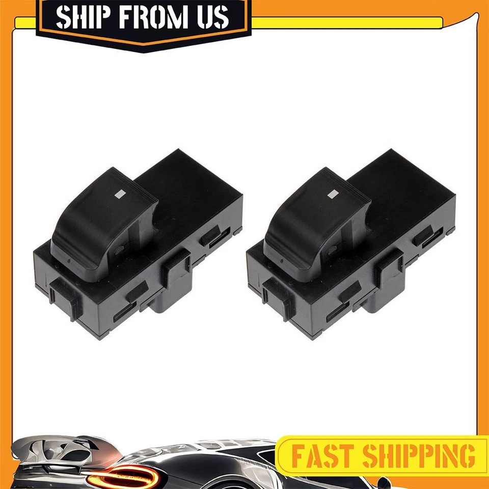 Переключатель заднего стекла пара дверей 2x для GMC Yukon 2007-2013 Buick Lucerne 2006-2011 - Изображение 1 из 4