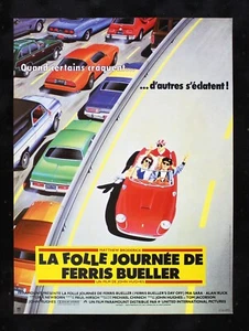 FERRIS BUELLER'S DAY OFF ✯ CineMasterpieces 1986 FRENCH ORIGINAL MOVIE POSTER - Picture 1 of 1