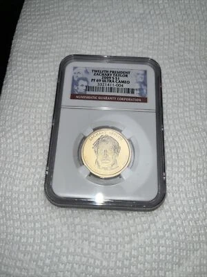 2009 S Presidential Dollar PF69 Ultra Cameo Taylor NGC Certified - Image 1 of 4
