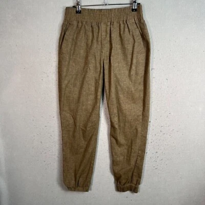 Pantalones de chándal Prana para mujer XS marrón mezcla de cáñamo estilo informal cintura elástica Foto 1 de 4