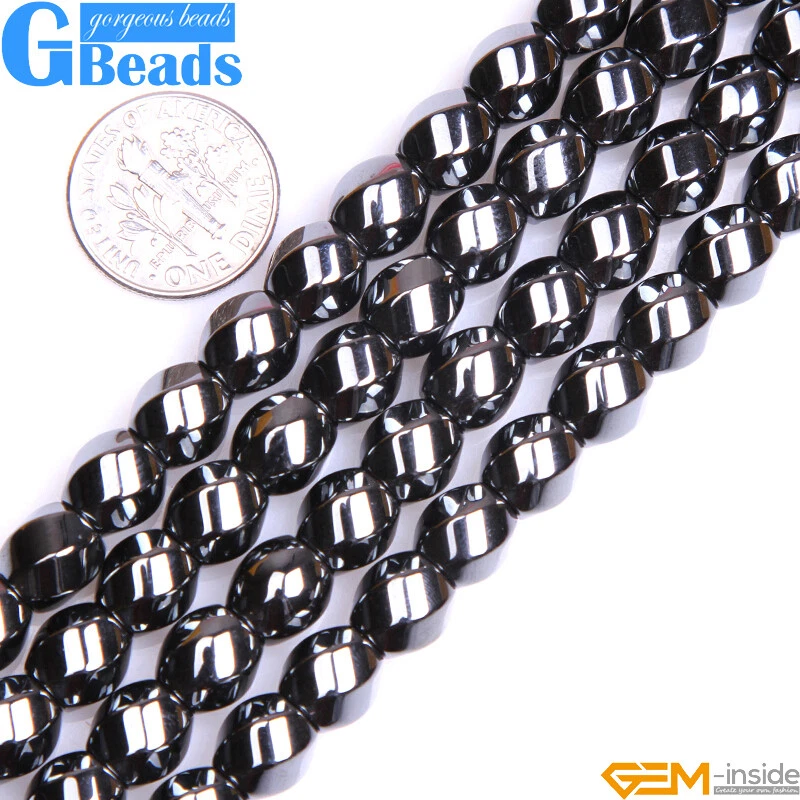 Black Hematite Gemstone Beads For Jewelry Making Free Shipping Assorted Shapes - Image 1 of 4