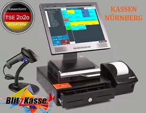 15" Kassensystem für SUPERMARKT LADEN STUDIO KIOSK, HANDEL KASSE, TSE-konform - Bild 1 von 9