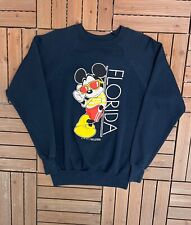 Mickey Mouse Florida Vintage 1980s Sweater Crewneck Disney Cartoon Size Large